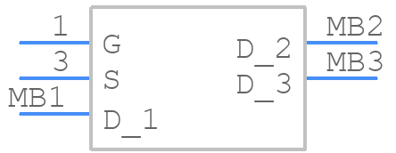 BUK764R0-55B - Nexperia - PCB symbol