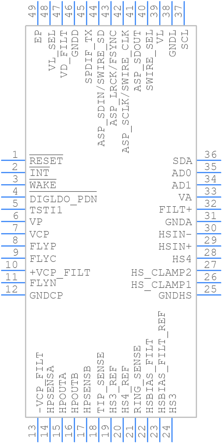 CS42L42-CNZR - Cirrus Logic - PCB symbol