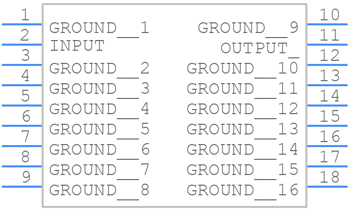 BPF-BD1400+ - Mini-Circuits - PCB symbol
