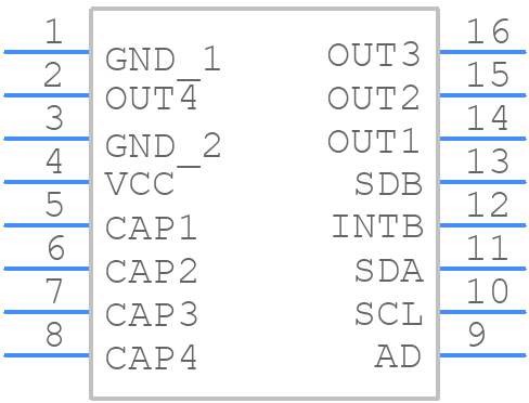 IS31SE5104-GRLS2 - Lumissil Microsystems - PCB symbol