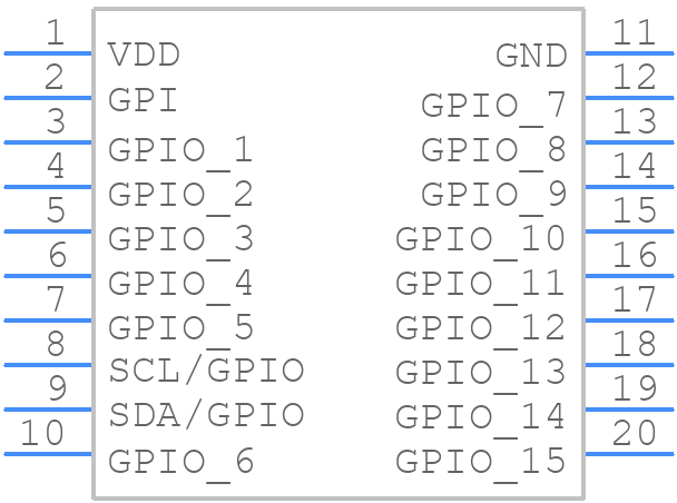 SLG46531V - Renesas Electronics - PCB symbol