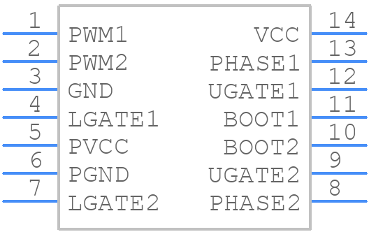 ISL6610IBZ-T - Renesas Electronics - PCB symbol