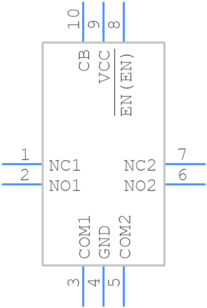 MAX4984EEVB+T - Analog Devices - PCB symbol