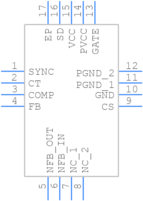 ISL6401CRZ-T - Renesas Electronics - PCB symbol