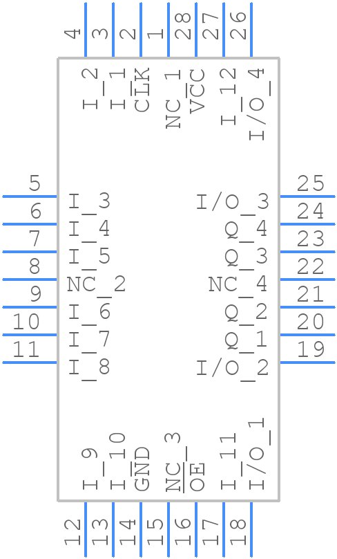 TIBPAL20R4-25CFN - Texas Instruments - PCB symbol