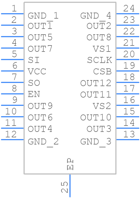 NCV7726DQAR2G - onsemi - PCB symbol