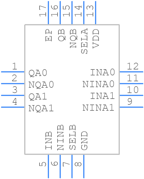 ICS85454AK-01LFT - Renesas Electronics - PCB symbol