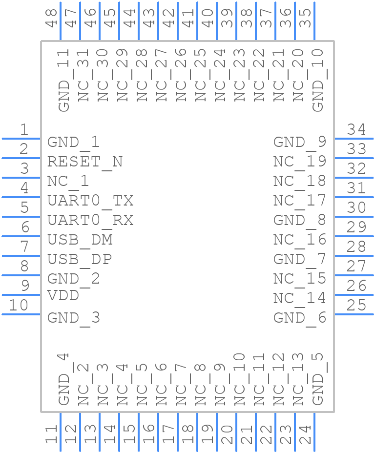 ZM5304AE-CME3R - Silicon Labs - PCB symbol