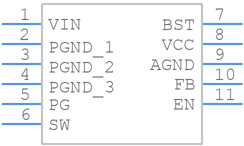 MP2384CGG-Z - Monolithic Power Systems (MPS) - PCB symbol