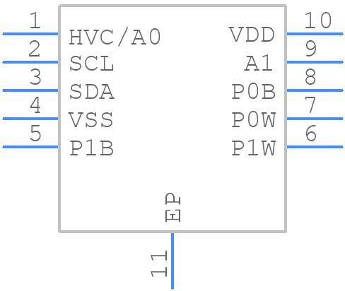 MCP4652T-104E/MF - Microchip - PCB symbol