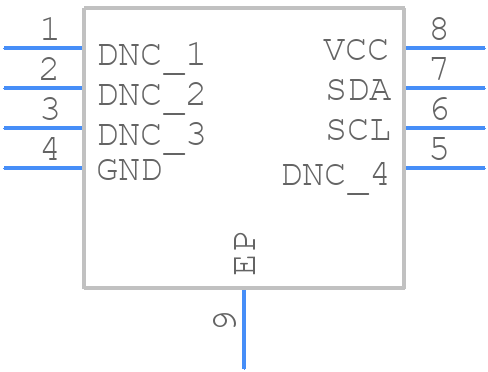 DS28C16Q+U - Analog Devices - PCB symbol