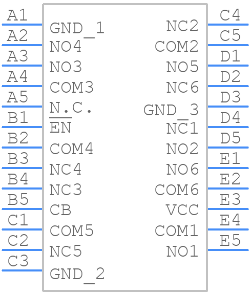 MAX4948ERA+T - Analog Devices - PCB symbol