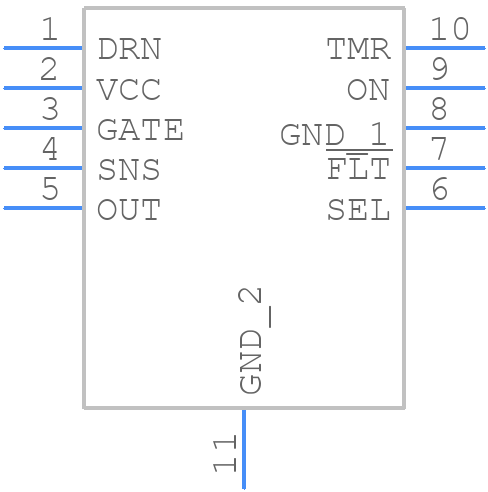 LTC4380IDD-4#PBF - Analog Devices - PCB symbol