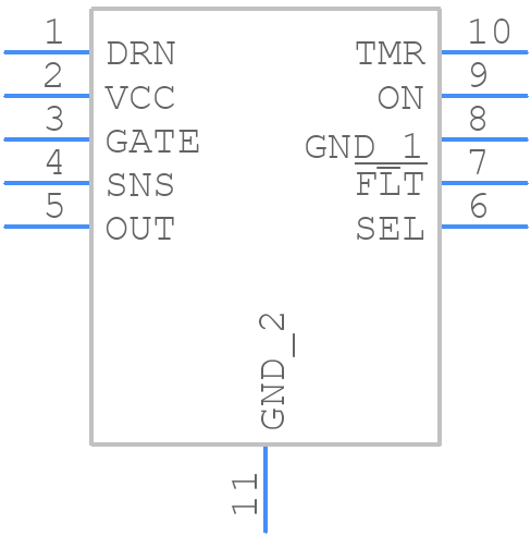 LTC4380CDD-1#PBF - Analog Devices - PCB symbol