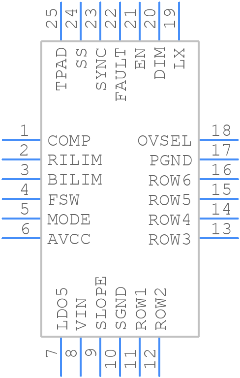 ALED7707TR - STMicroelectronics - PCB symbol