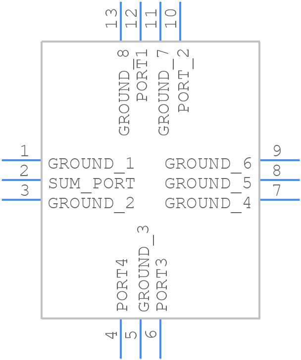 WP4F1+ - Mini-Circuits - PCB symbol