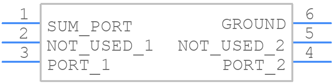 JPS-2-1N+ - Mini-Circuits - PCB symbol