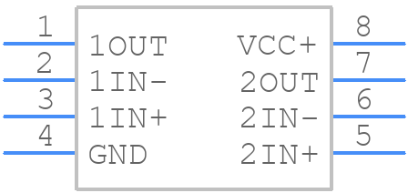 LMV358IPWRQ1 - Texas Instruments - PCB symbol