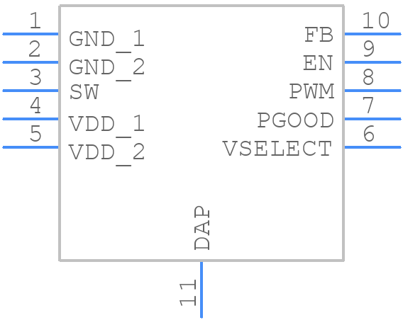 LM3678SDE-1.2 - Texas Instruments - PCB symbol