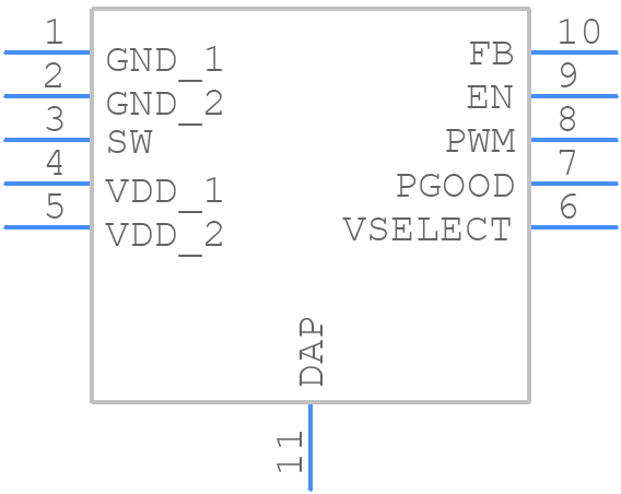 LM3678SD-1.2/NOPB - Texas Instruments - PCB symbol