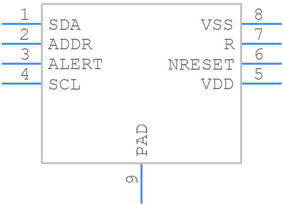 SHT31A-DIS-B10kS - Sensirion - PCB symbol