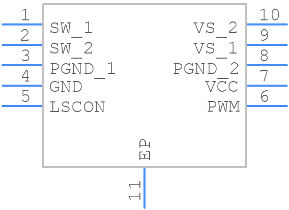 TLF11251LDXUMA1 - Infineon - PCB symbol