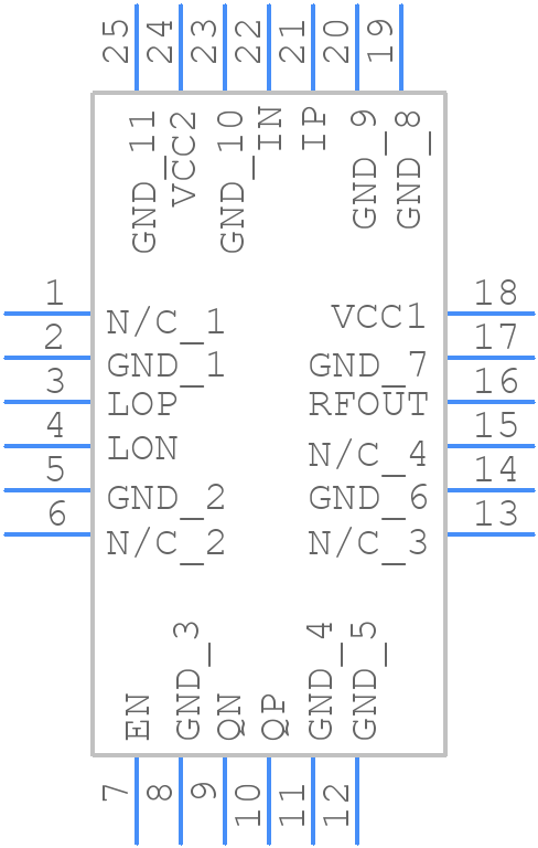 HMC1097LP4ETR - Analog Devices - PCB symbol