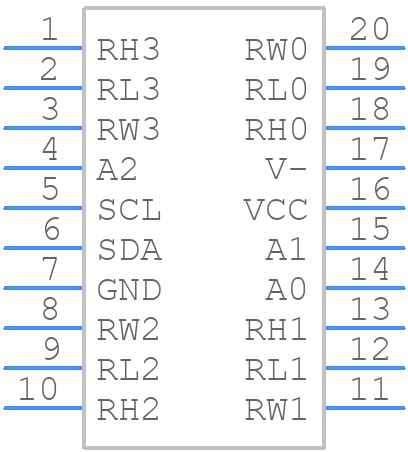 ISL22343UFV20Z - Renesas Electronics - PCB symbol