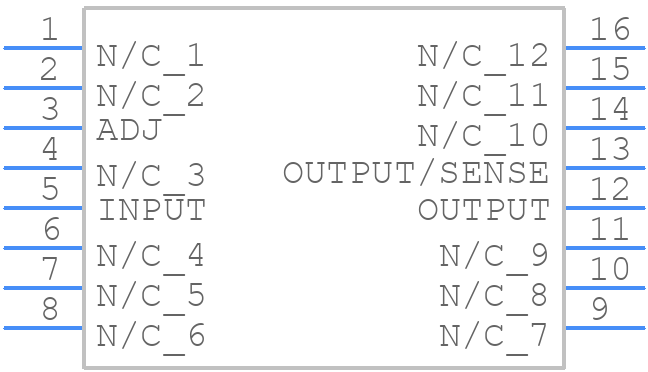 LM117GWRLQMLV - Texas Instruments - PCB symbol