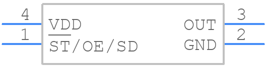 SIT9003AI-23-33EO-40.00000T - SiTime - PCB symbol