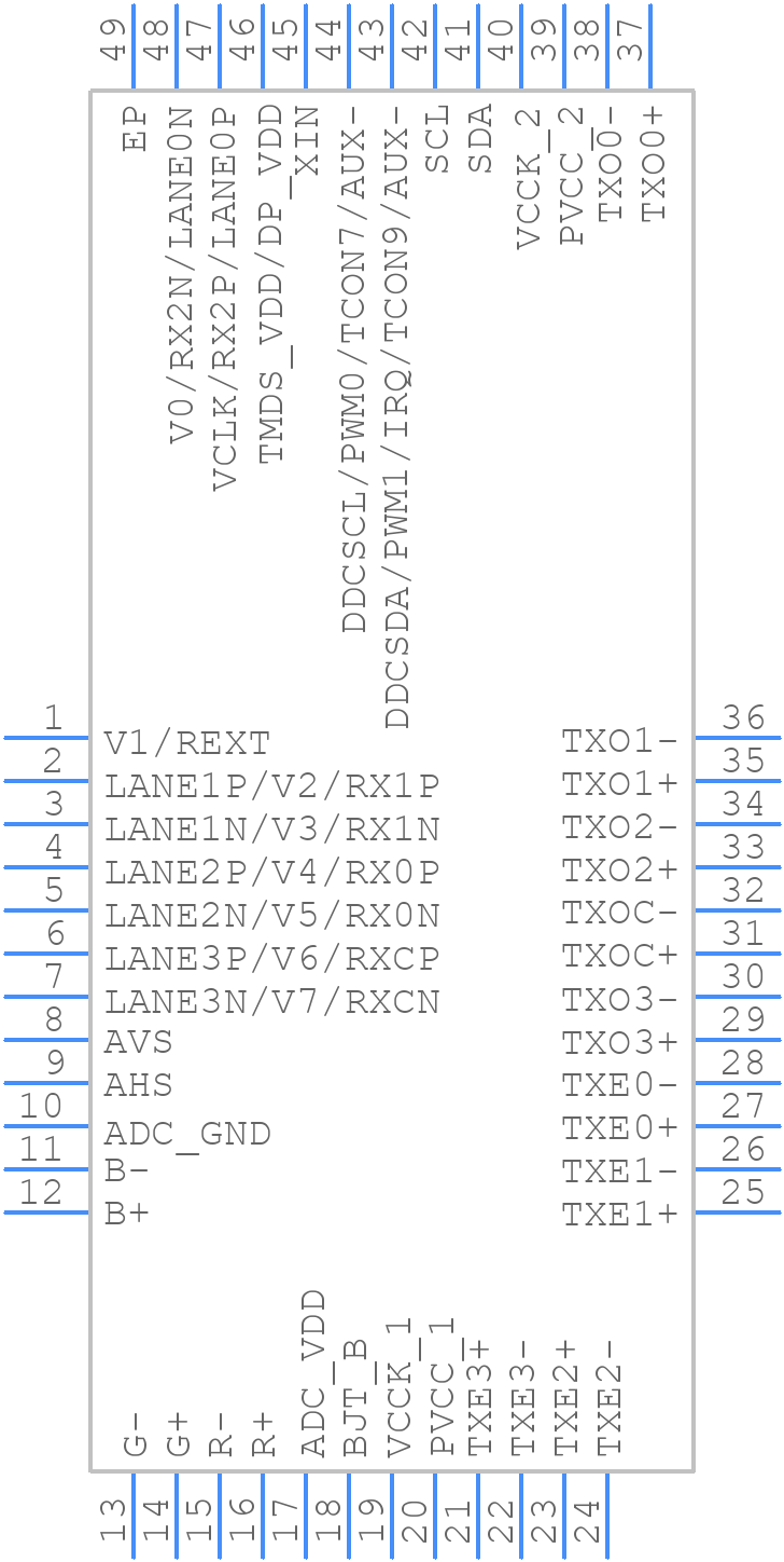 RTD2525 - Realtek - PCB symbol