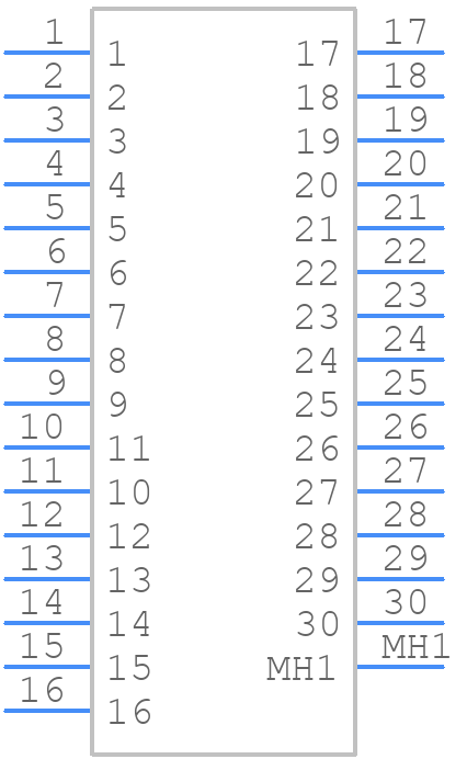 581-01-30-072 - Cinch Connectivity Solutions - PCB symbol