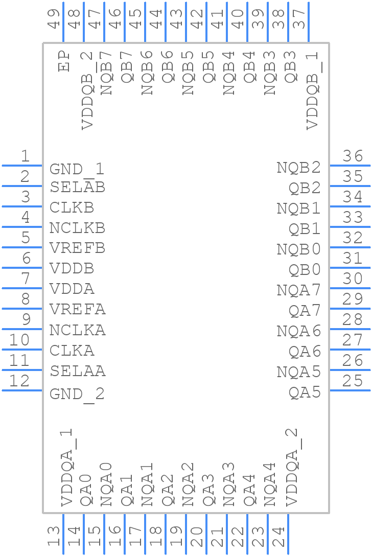 8P34S2108NLGI - Renesas Electronics - PCB symbol