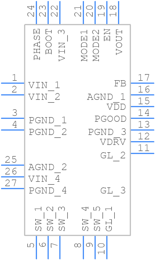 SiC437AED-T1-GE3 - Vishay - PCB symbol