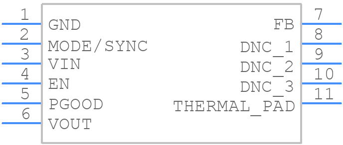 LMZM23600SILR - Texas Instruments - PCB symbol