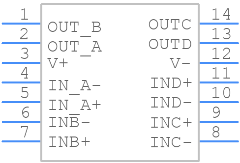 LMV339MT NOPB - Texas Instruments - PCB symbol