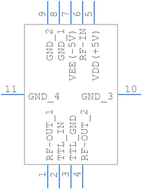M3SWA-2-50DRB+ - Mini-Circuits - PCB symbol