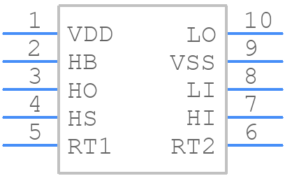 LM5102MMX/NOPB - Texas Instruments - PCB symbol