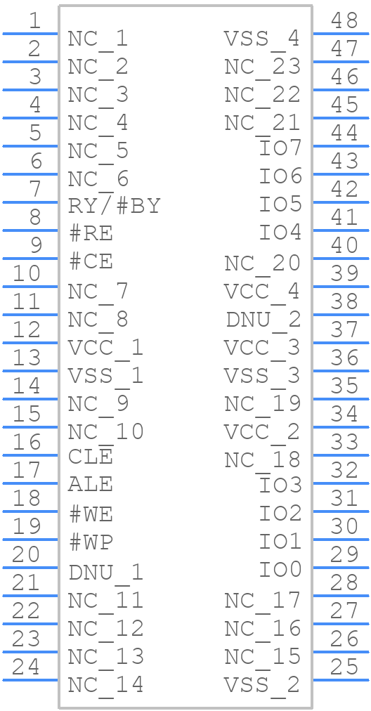 W29N04GVSIAA - Winbond - PCB symbol
