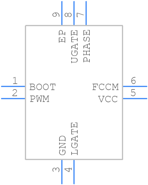 ISL6608CRZ - Renesas Electronics - PCB symbol