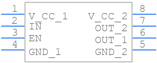 IXDD609SIATR - LITTELFUSE - PCB symbol