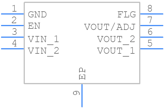MIC37303YME-TR - Microchip - PCB symbol