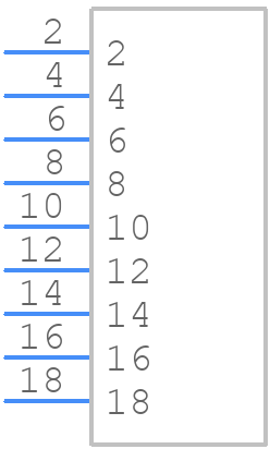 345-009-520-102 - EDAC - PCB symbol