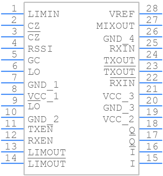MAX2510EEI+T - Analog Devices - PCB symbol