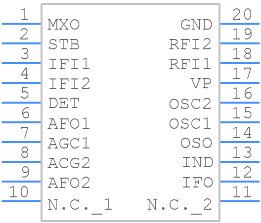 TDA1572TD - NXP - PCB symbol