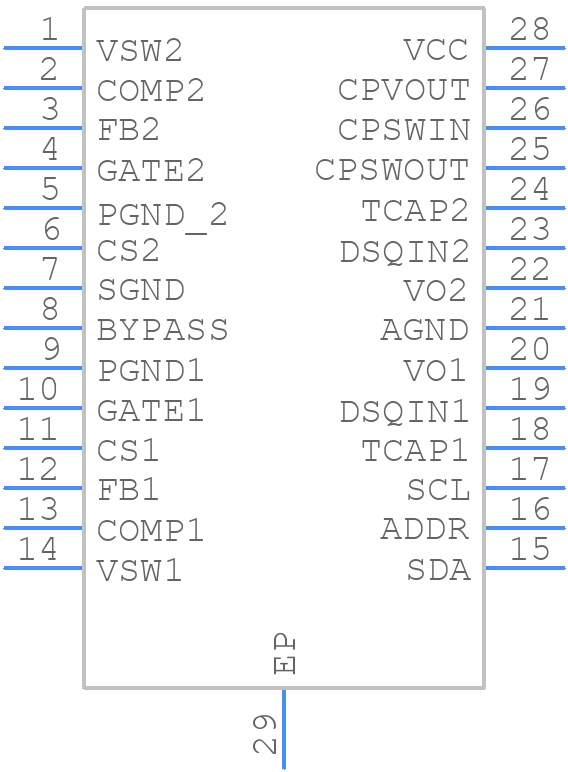 ISL6405EEB - Renesas Electronics - PCB symbol