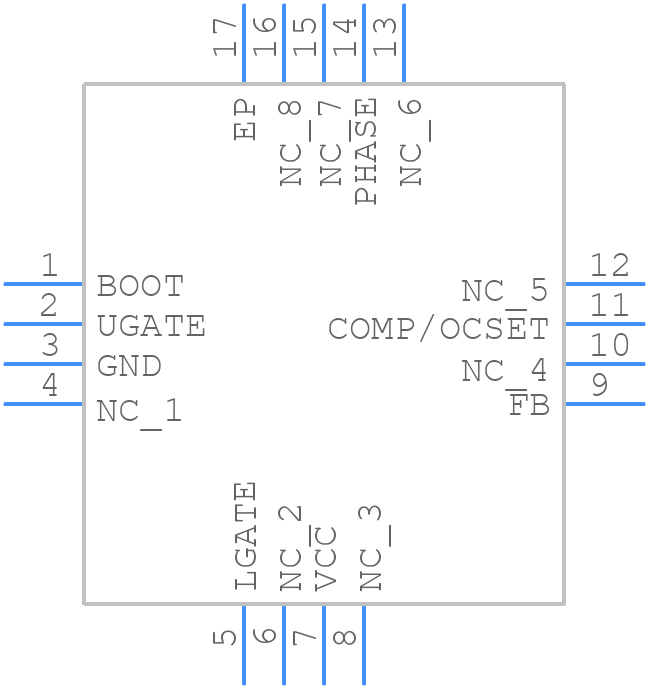 ISL6520ACRZ - Renesas Electronics - PCB symbol