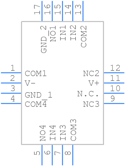 ISL43145IRZ - Renesas Electronics - PCB symbol