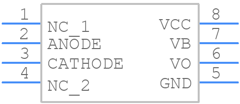 HCPL-4701-500E - Avago Technologies - PCB symbol