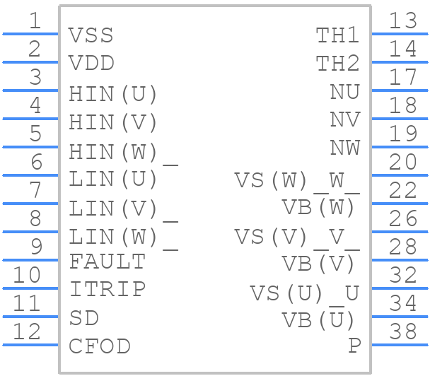NFAQ1060L36T - onsemi - PCB symbol